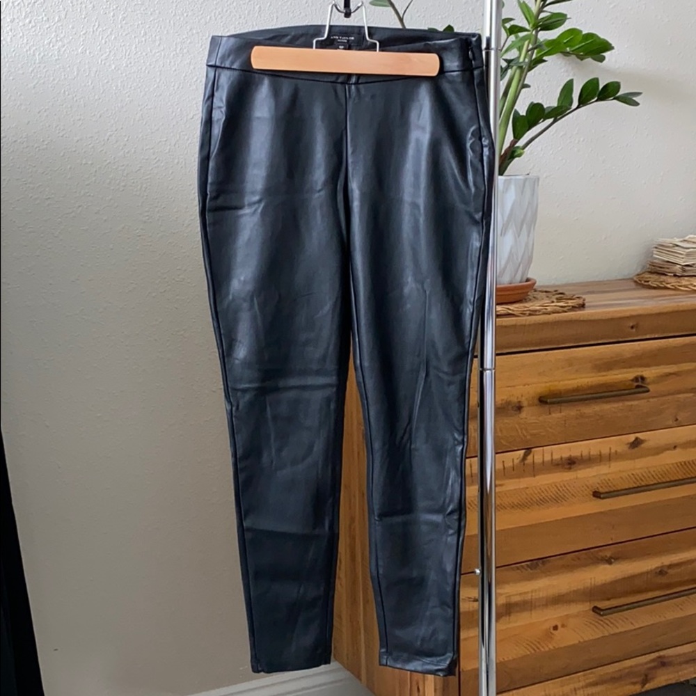 Imitation Leather Ann Taylor Pants